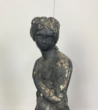 Load image into Gallery viewer, This statue is Neoclassical in design with Venus depicted holding draped fabric to conceal her nudity and stands on a square base with classy ebonised finish with lovely detail and style
