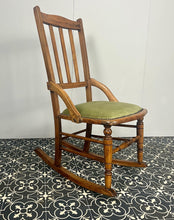 Load image into Gallery viewer, Beautifully crafted in English oak with exquisite graining and a desirable aged patina, strength from the spindles decorated with a simple turning finish.