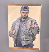 Load image into Gallery viewer, Modern Vintage Original, Malik Belgium Shooting Posters, Police Advertising PJL, interior design,guys gift, gun pistol collectibles, unique