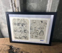 Load image into Gallery viewer, Communism vintage 1960 pencil drawing original art work