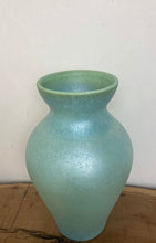 Load image into Gallery viewer, Vintage Scheurich Pottery Vase: Turquoise Shimmer Glaze, West Germany
