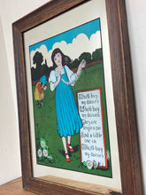 Load image into Gallery viewer, Beautiful vintage art nouveau, nursery rhyme - daisies mirror, kids, storytelling, wall art, Victorian style, collectibles piece, interiors