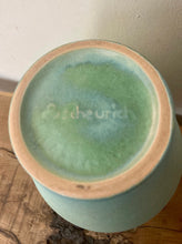 Load image into Gallery viewer, Vintage Scheurich Pottery Vase: Turquoise Shimmer Glaze, West Germany