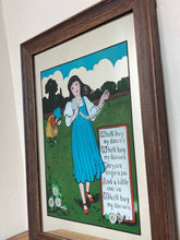 Load image into Gallery viewer, Beautiful vintage art nouveau, nursery rhyme - daisies mirror, kids, storytelling, wall art, Victorian style, collectibles piece, interiors