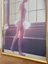 Load image into Gallery viewer, Beautiful vintage art nouveau style ballerina, decorative mirror, wall art, dance and dancing, interior design, retro style, romantic gift