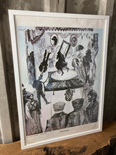 Load image into Gallery viewer, Vintage poster, war military piece, communism, soldier abstract, framed “Revolution “ slavery picture, interior design, retro illustrations