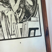 Load image into Gallery viewer, features an elegant lady wearing an attractive headdress, her hair tied up, and a selection of glamorous clothing. The circle border is adorned with an intricate design of poppies, adding to its artistic value.