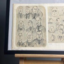 Load image into Gallery viewer, Communism vintage 1960 pencil drawing original art work