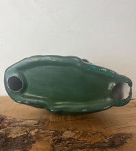 Load image into Gallery viewer, A stunning vintage 1940s ceramic bust of two African American jazz singers with a beautiful design finish with excellent facial features and expressions with a green suit, yellow shirt, and maroon bowtie, creating an exciting figure.