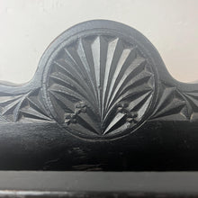 Load image into Gallery viewer, Beautiful ornate letter rack with an intricately detailed finish and matt tone in oak with an ebonised design has an opening compartment for your items.