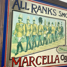 Load image into Gallery viewer, The piece showcases the soldiers marching in an order if rank listed underneath,  antique feel with stunning colours and intricate details. The fonts used in the design are eye-catching, and the overall aesthetic is vibrant and stylish