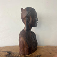 Load image into Gallery viewer, stunning ebony wood statue of a tribal man. These exquisitely detailed carving in a true work of art.