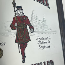 Load image into Gallery viewer, Vintage Beefeater Gin Mirror: London Dry Gin Advertising Sign