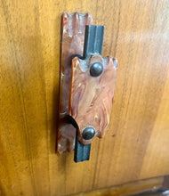 Load image into Gallery viewer, This cabinet contains a long cupboard with vivid-tone burr walnut doors on either side and a stunning detailed design. It has two shelves underneath for extra storage, making it the perfect place to store your martini accessories.