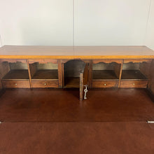 Load image into Gallery viewer, The stunning original George II Bureau, which was written in English circa the mid-18th century, represents the epitome of fine craftsmanship. Featuring camphor wood and rosewood banding, a writing bureau with a perfect leather writing surface.