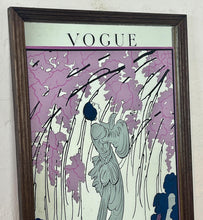 Load image into Gallery viewer, Stunning Vogue mirror featuring a glamorous lady in a Japanese style dress picking flowers from a vivid cherry blossom tree in great detail. Vibrant tones in a selection of pinks and whites to create a stand-out, out, intricate, stylish design.