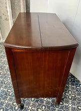 Load image into Gallery viewer, Superb original Art Deco 1930s cocktail drinks bar in a beautiful mid-tone figured mahogany veneer. Excellent streamline design, ideal size for modern-day use.