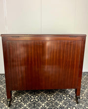 Load image into Gallery viewer, Superb original Art Deco 1930s cocktail drinks bar in a beautiful mid-tone figured mahogany veneer. Excellent streamline design, ideal size for modern-day use.