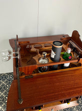 Load image into Gallery viewer, Superb original Art Deco 1930s cocktail drinks bar in a beautiful mid-tone figured mahogany veneer. Excellent streamline design, ideal size for modern-day use.