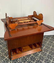 Load image into Gallery viewer, Superb original Art Deco 1930s cocktail drinks bar in a beautiful mid-tone figured mahogany veneer. Excellent streamline design, ideal size for modern-day use.