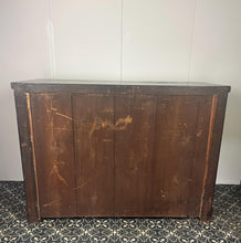 Load image into Gallery viewer, This is a classic late Georgian, mahogany, English chest of drawers dating to early c.1800.This large chest has seven drawers: three small drawers, two medium drawers, and two full-length drawers. It offers generous storage in an elegant and practical form.