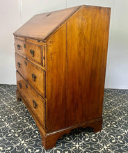 Load image into Gallery viewer, The stunning original George II Bureau, which was written in English circa the mid-18th century, represents the epitome of fine craftsmanship. Featuring camphor wood and rosewood banding, a writing bureau with a perfect leather writing surface.