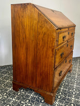 Load image into Gallery viewer, The stunning original George II Bureau, which was written in English circa the mid-18th century, represents the epitome of fine craftsmanship. Featuring camphor wood and rosewood banding, a writing bureau with a perfect leather writing surface.