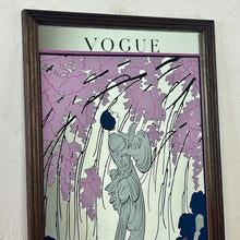 Load image into Gallery viewer, Stunning Vogue mirror featuring a glamorous lady in a Japanese style dress picking flowers from a vivid cherry blossom tree in great detail. Vibrant tones in a selection of pinks and whites to create a stand-out, out, intricate, stylish design.