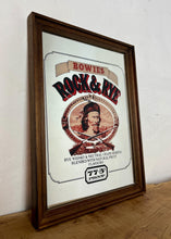 Load image into Gallery viewer, Vintage advertising mirror for Bowie's Rock & Rye Whisky