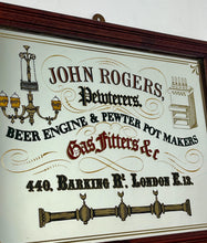 Load image into Gallery viewer, The stunning visuals showcase a beer engine, antique ceiling light, and candlelight with an intricate finish. The mirror has a dual gold border and floral design hinting at the corners. This piece will create a standout piece to add history and superb design to your home.