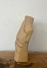 Load image into Gallery viewer, Vintage decorative mannequin wrapped in rope, a unique jewelry display stand or a unique decorative piece. The material appears is natural fiber jute or hemp, providing a textured and rustic aesthetic.