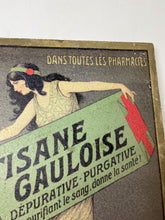 Load image into Gallery viewer, The poster exemplifies Art Nouveau characteristics with its flowing lines, naturalistic motifs (like the woman pouring the tea onto a globe, symbolising its worldwide benefit), and a focus on feminine beauty.