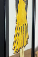 Load image into Gallery viewer, The mirror's design, characterised by the elegant lines of the woman's figure and attire, is indicative of the Art Deco era, which flourished in the 1920s and 1930s and is known for its glamorous and sophisticated aesthetic