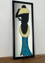 Load image into Gallery viewer, Vintage Art Deco Lady in Period Fashion Clothing, Picture Mirror