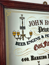 Load image into Gallery viewer, The stunning visuals showcase a beer engine, antique ceiling light, and candlelight with an intricate finish. The mirror has a dual gold border and floral design hinting at the corners. This piece will create a standout piece to add history and superb design to your home.