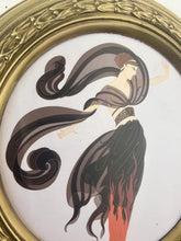 Load image into Gallery viewer, This decorative picture features an Art Deco design by the renowned Russian-born French artist Erté (Romain de Tirtoff), known for his influential work in fashion, graphic arts, and costume design.