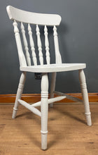 Load image into Gallery viewer, Vintage Painted Shabby Chic Pine Farmhouse Spindle Back Chair