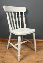 Load image into Gallery viewer, Vintage Painted Shabby Chic Pine Farmhouse Spindle Back Chair