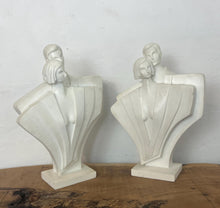 Load image into Gallery viewer, The retro sculpture bookends are a well-known piece from the Lindsey B studio, created by artist Ted Balkwill.