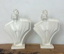 Load image into Gallery viewer, The retro sculpture bookends are a well-known piece from the Lindsey B studio, created by artist Ted Balkwill.