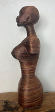 Load image into Gallery viewer, The sculpture features a sleek, voluptuous design where the material outlines the curves of the female form and a stylized bob haircut. Unique contemporary home decor or art, beautiful mannequin for displaying items like jewelry or just as a stand out piece.