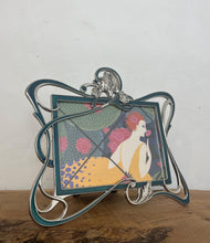 Load image into Gallery viewer, Beautiful Vintage Art Deco Picture Frame, Erte - Winter Flowers, Romain de Tirtoff, Metal and Enamel