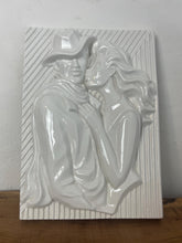 Load image into Gallery viewer, This ceramic wall plaque is a vintage piece from the 1970s, designed by the Swedish artist Ewa Jarenskog for the manufacturer Jie Gantoft.