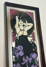 Load image into Gallery viewer, Amethyst is a famous Art Nouveau lithograph created by the Czech artist Alphonse Mucha in 1900. It is one of four works in his acclaimed "The Precious Stones" series, where each panel features a woman personifying a specific gemstone.