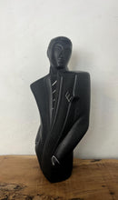 Load image into Gallery viewer, This post modern sculpture is a vintage Lindsey B (Balkwill) style ceramic figure of a man, often referred to by the name 'Rick'.