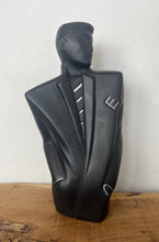 Load image into Gallery viewer, This post modern sculpture is a vintage Lindsey B (Balkwill) style ceramic figure of a man, often referred to by the name 'Rick'.
