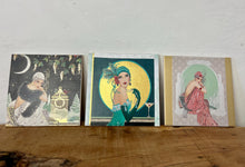 Load image into Gallery viewer, This vintage Art Deco set of 3 decorative tiles is a beautiful addition to your home.