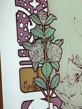 Load image into Gallery viewer, Beautiful Vintage Mucha Art Nouveau Mirror, La Dame De Camelias, Sarah Bernhardt Theatre Advertising, Lithograph Art, Wall Picture Signs