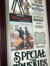 Load image into Gallery viewer, Dewars Vintage Scotch Whisky Mirror, Advertising Sign, Wine And Spirits, Wall Art, Interior Design, Scottish Bar Pub Collectibles Piece