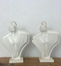 Load image into Gallery viewer, The retro sculpture bookends are a well-known piece from the Lindsey B studio, created by artist Ted Balkwill.